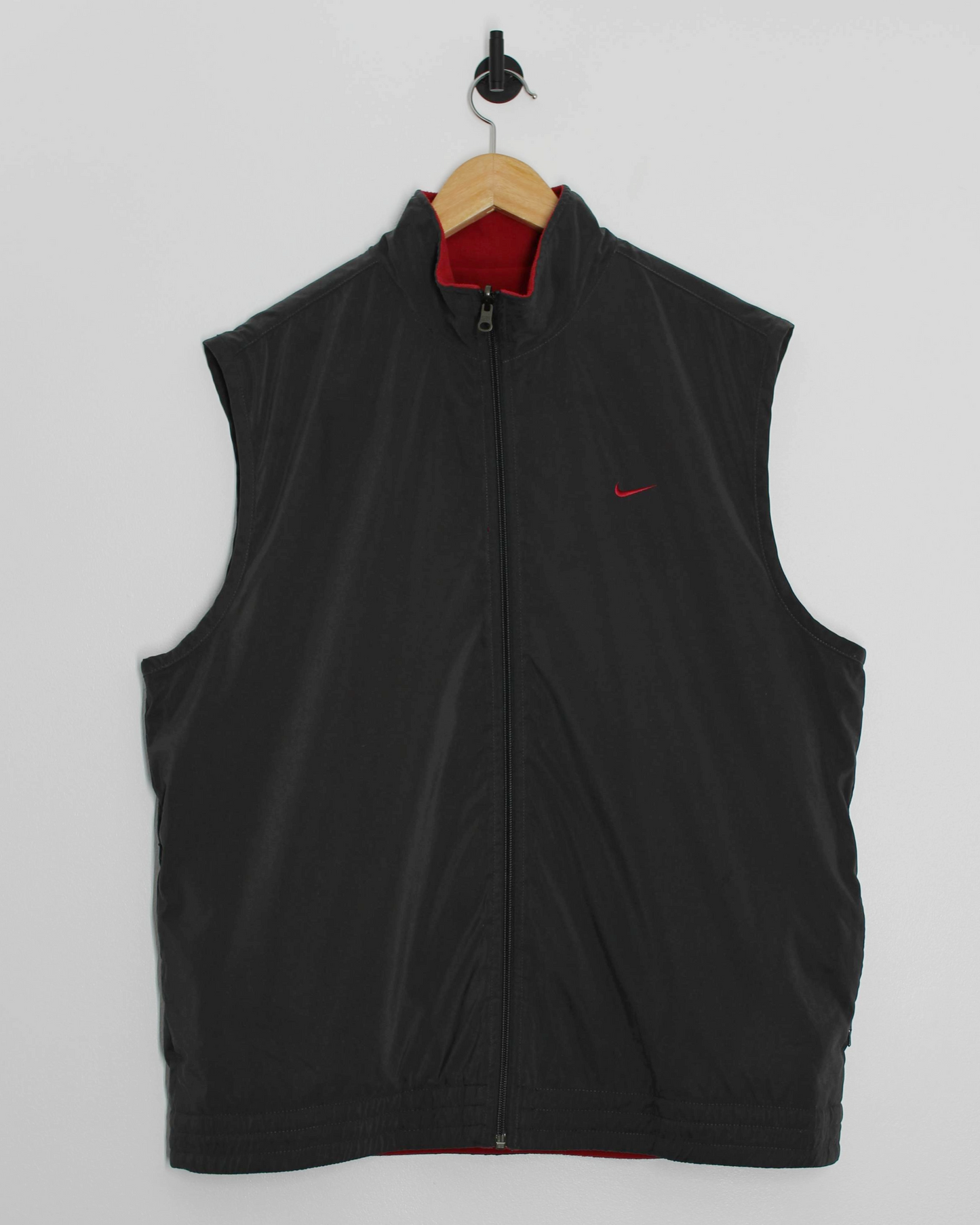 00s Nike Reversible Red/Grey Golf Vest (M)
