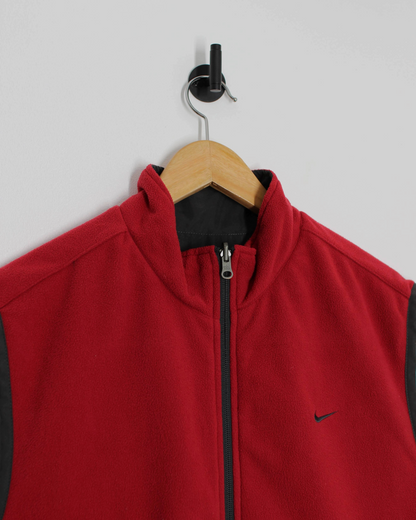 00s Nike Reversible Red/Grey Golf Vest (M)