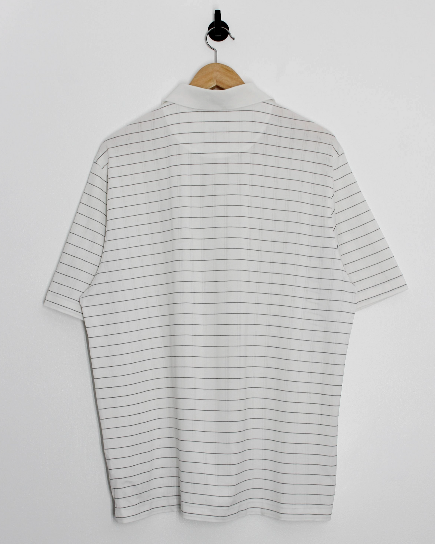 00s Nike Tiger Woods White/Black Polo-Shirt (L)