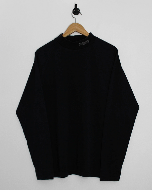 00s Ping Black Long Sleeve Mock Neck Golf Top (L)