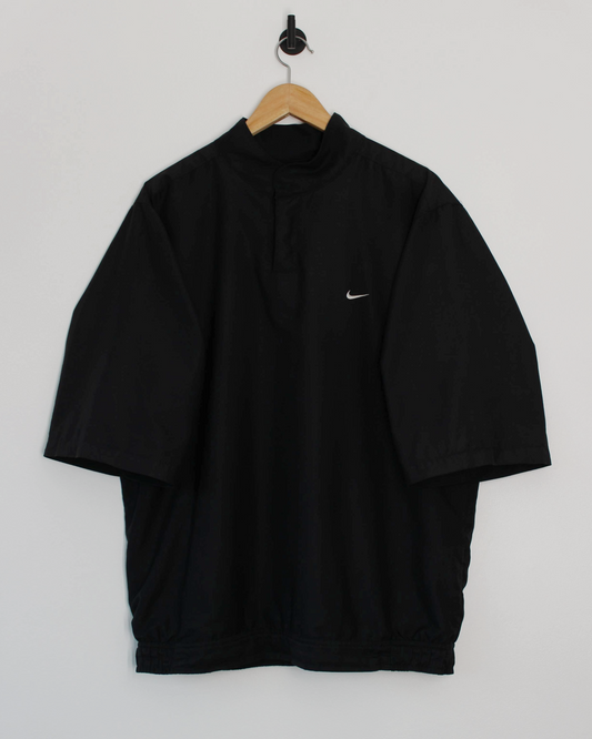 00s Nike Black Short Sleeve Windbreaker (L)