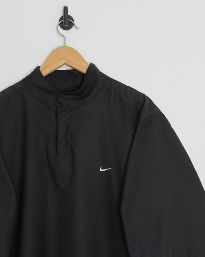 00s Nike Black Short Sleeve Windbreaker (L)