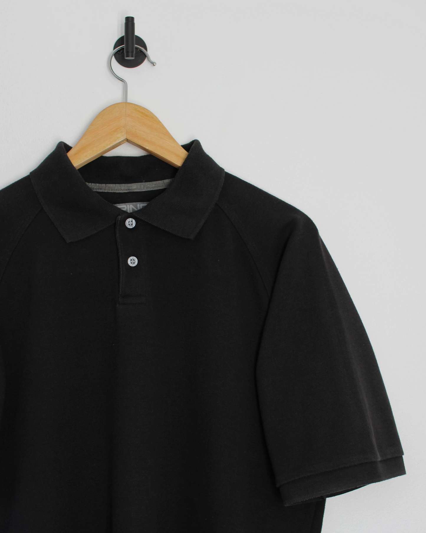 00s Ping ‘Mr Ping’ Black Polo-Shirt (M)