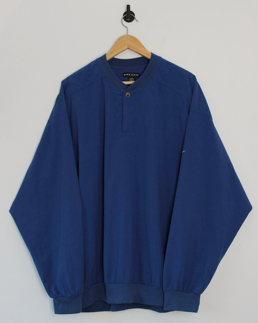 90s Nike Blue Buttoned Windbreaker (XL)