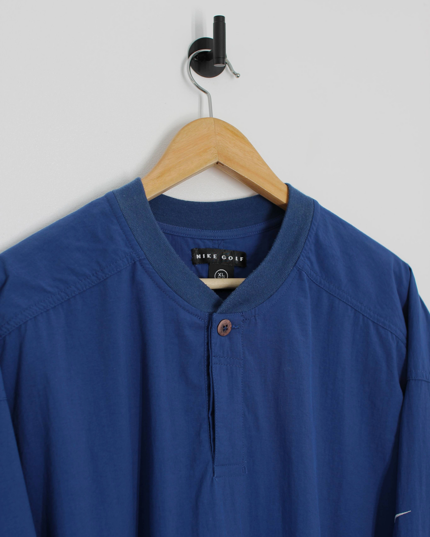 90s Nike Blue Buttoned Windbreaker (XL)