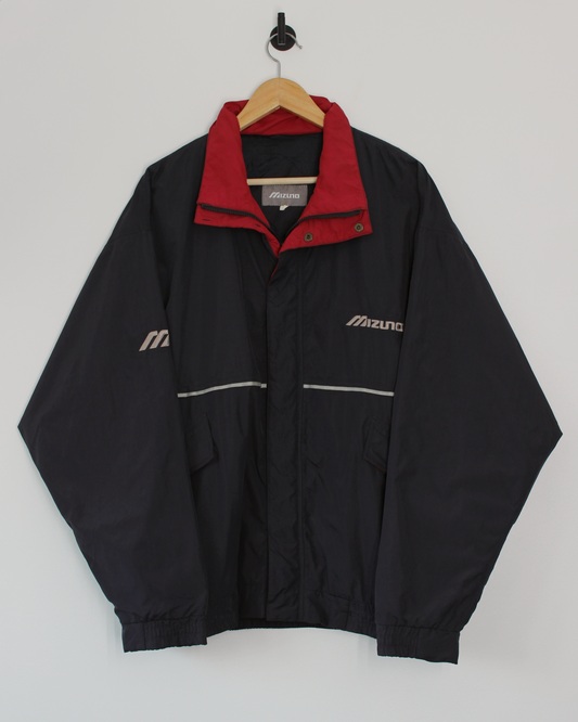 Mizuno Black/Red Full Zip Jacket (L)