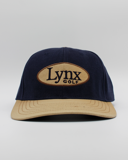 90s Lynx Golf Navy & Tan Cap
