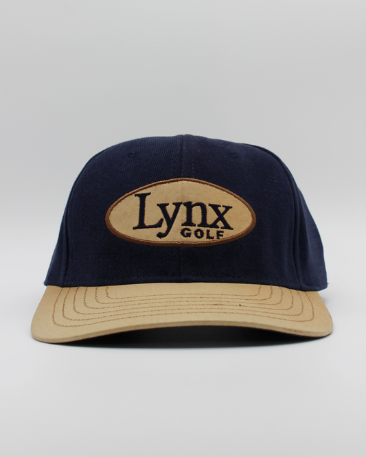 90s Lynx Golf Navy & Tan Cap