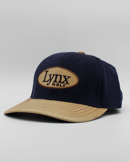 90s Lynx Golf Navy & Tan Cap