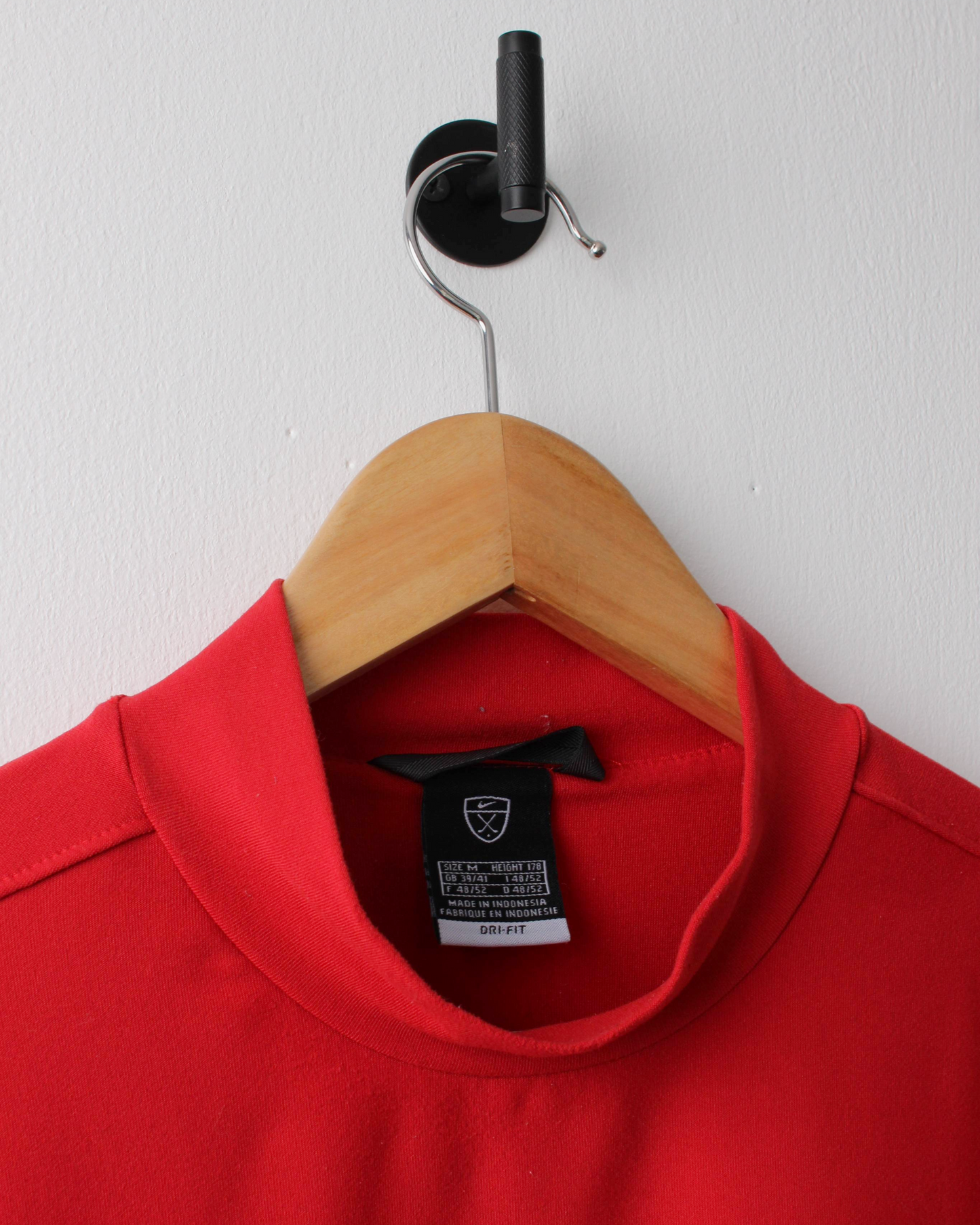 00s Nike Tiger Woods Red Dri-Fit Mock Neck (M)