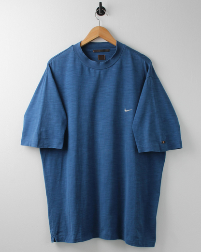 00s Nike Tiger Woods Blue Mock Neck (XL)