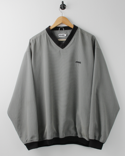 00s Ping Micro Pattern Windbreaker (L)