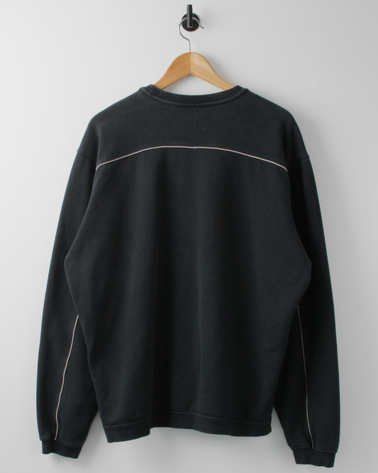 00s Nike Shield Logo Charcoal Crewneck Sweatshirt (M)