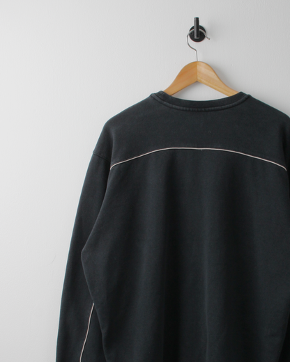 00s Nike Shield Logo Charcoal Crewneck Sweatshirt (M)