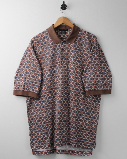 90s Nike Brown Diamond Abstract Print (M)