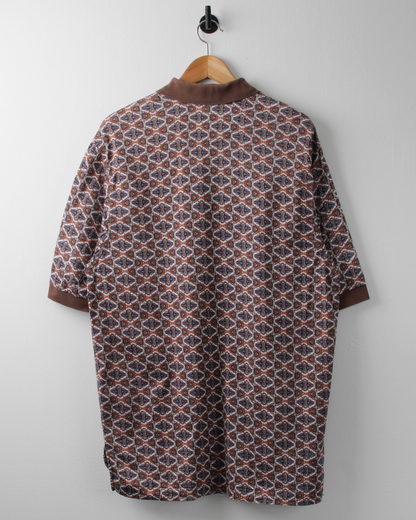 90s Nike Brown Diamond Abstract Print (M)