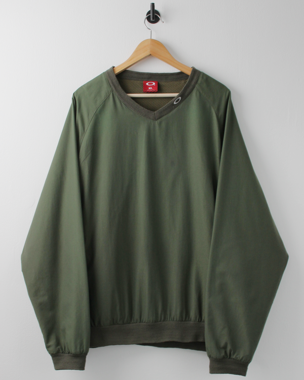 00s Oakley Green Windbreaker (XL)