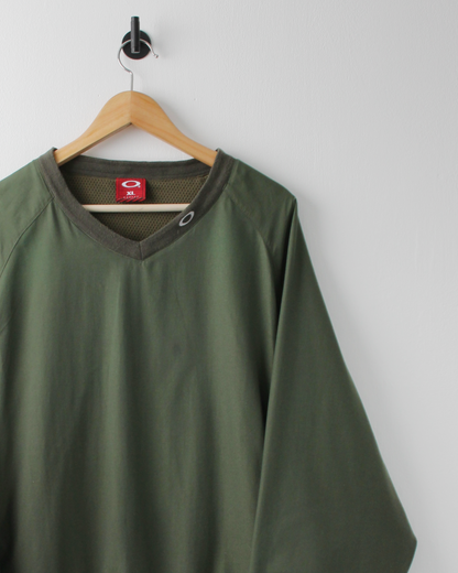 00s Oakley Green Windbreaker (XL)