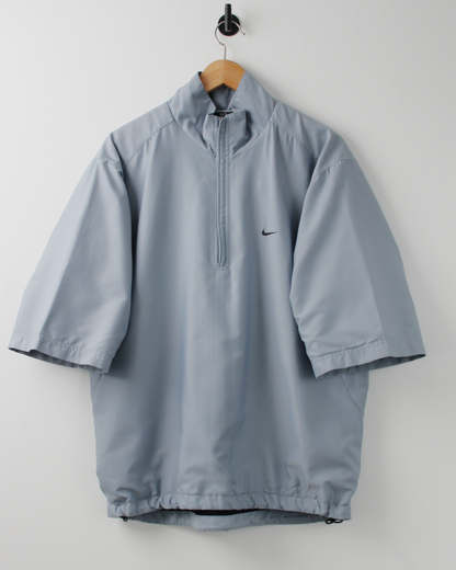 00s Nike Slate Blue Short Sleeve Windbreaker (M)