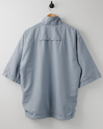 00s Nike Slate Blue Short Sleeve Windbreaker (M)