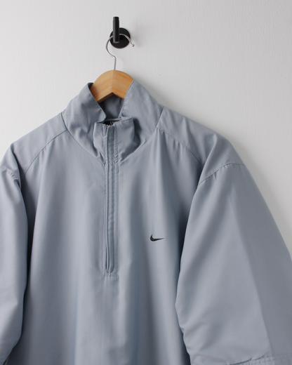 00s Nike Slate Blue Short Sleeve Windbreaker (M)