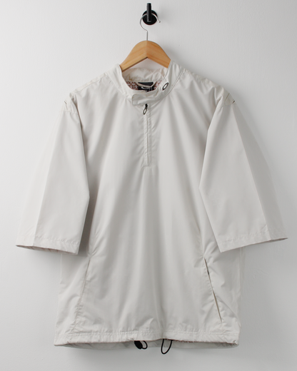 00s Oakley Cream Patterned Short Sleeve Windbreaker with Tags (S)