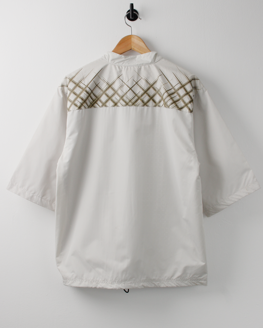 00s Oakley Cream Patterned Short Sleeve Windbreaker with Tags (S)