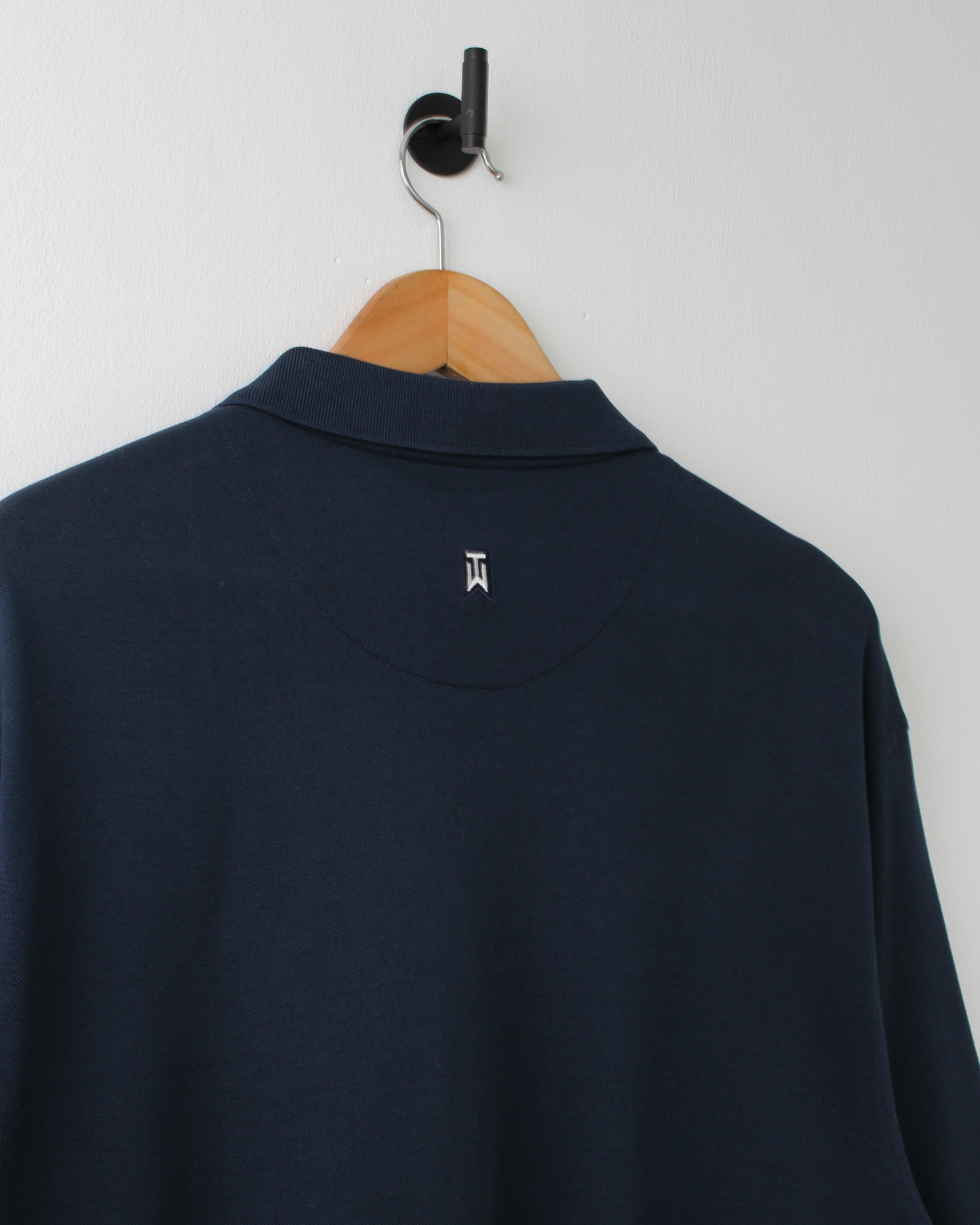 00s Nike Tiger Woods Shield Logo Navy Polo (XL)