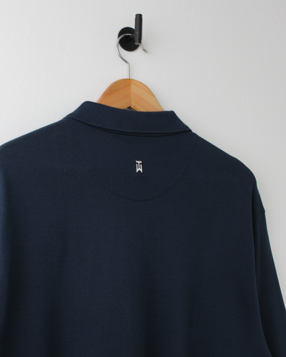 00s Nike Tiger Woods Shield Logo Navy Polo (XL)