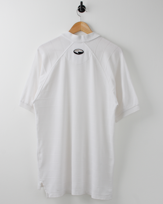 90s Nike Tiger Woods Yin Yang Buttonless White Polo (M)