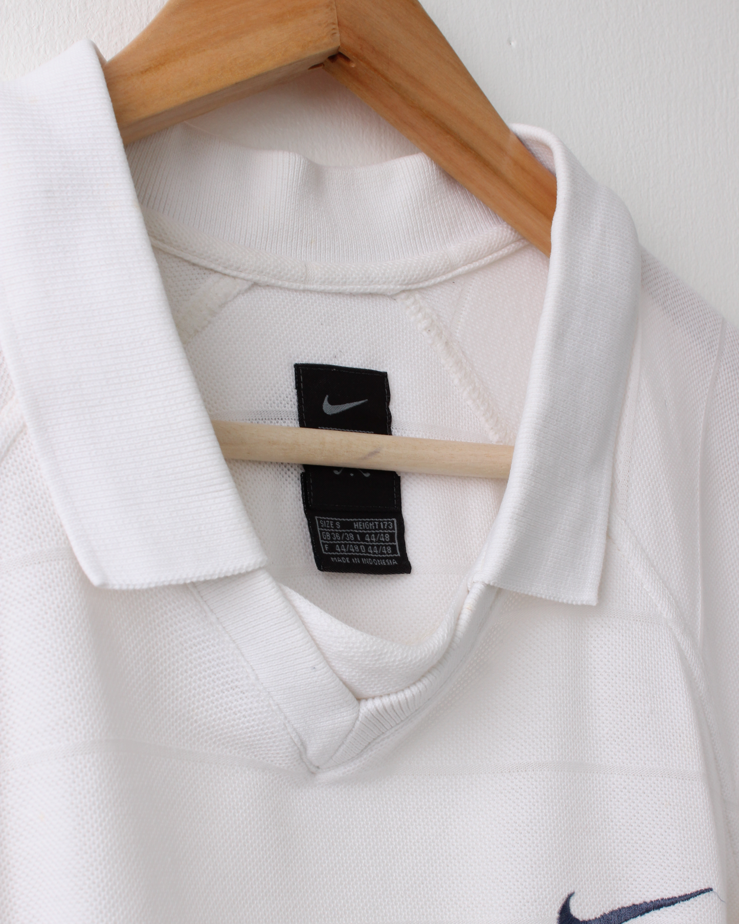 90s Nike Tiger Woods Yin Yang Buttonless White Polo (M)
