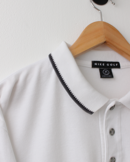 90s Nike Mickey Mouse Graphic White Polo (M)