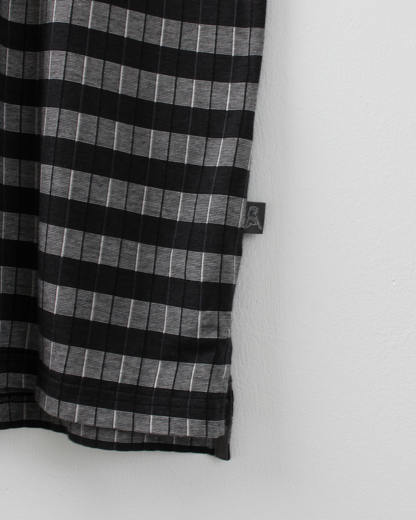 00s Ping Black & Grey Geometric Polo (L)
