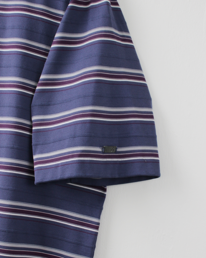 00s Nike Tiger Woods Plum Striped Polo (L)