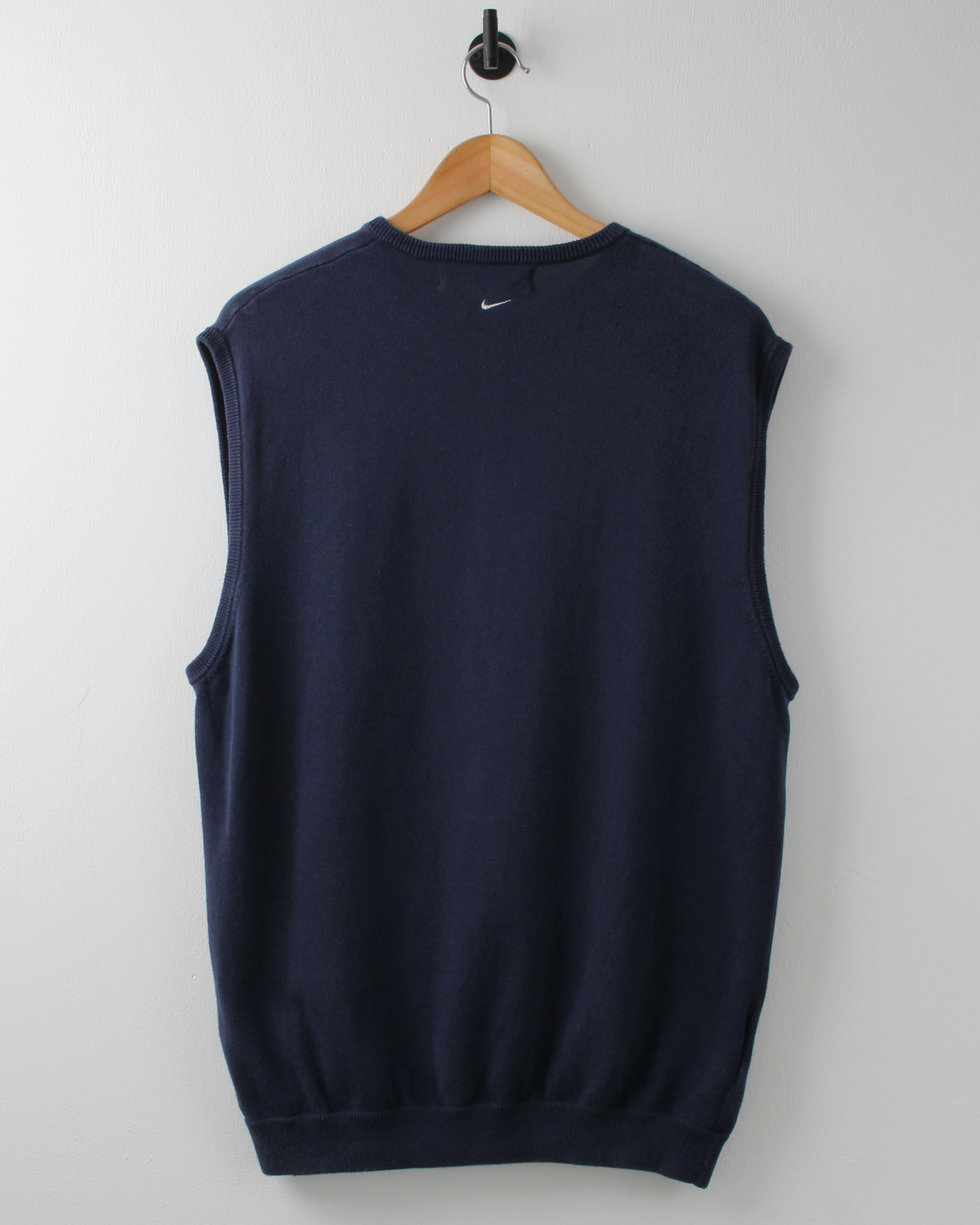 00s Nike Navy & White Stripe Sweater Vest (M)