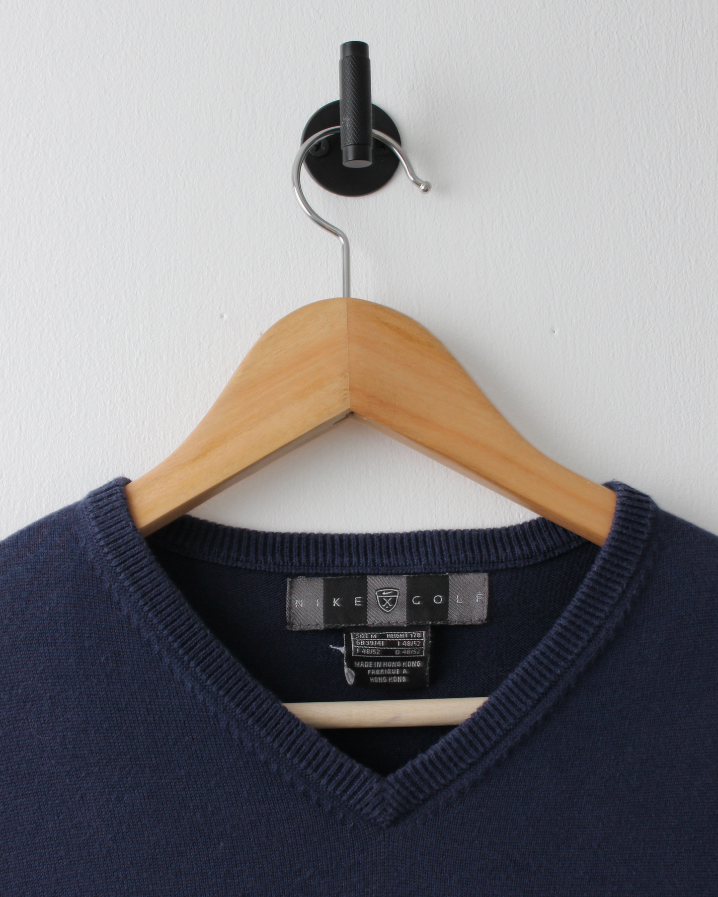 00s Nike Navy & White Stripe Sweater Vest (M)