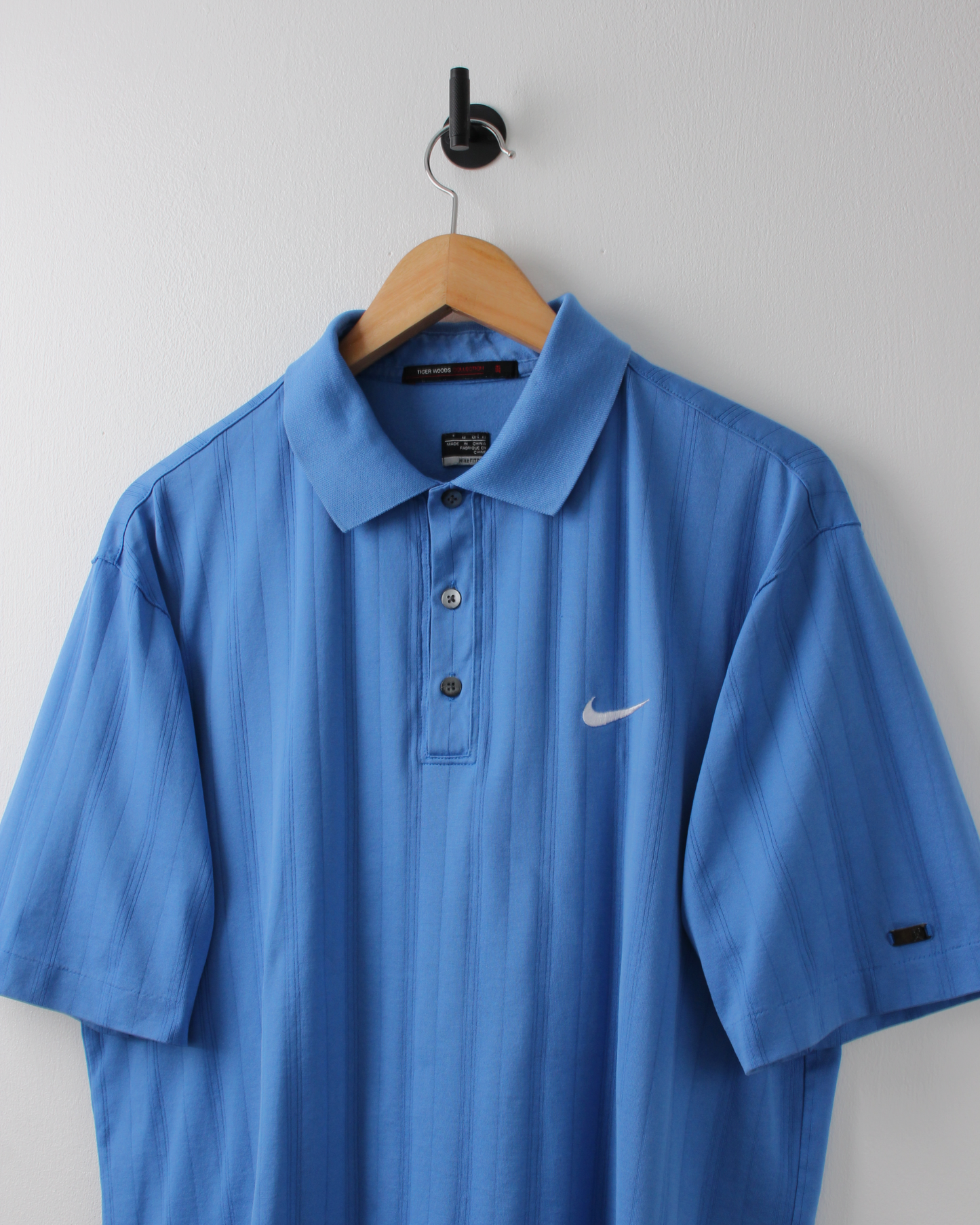00s Nike Tiger Woods Blue Textured Pattern (M)