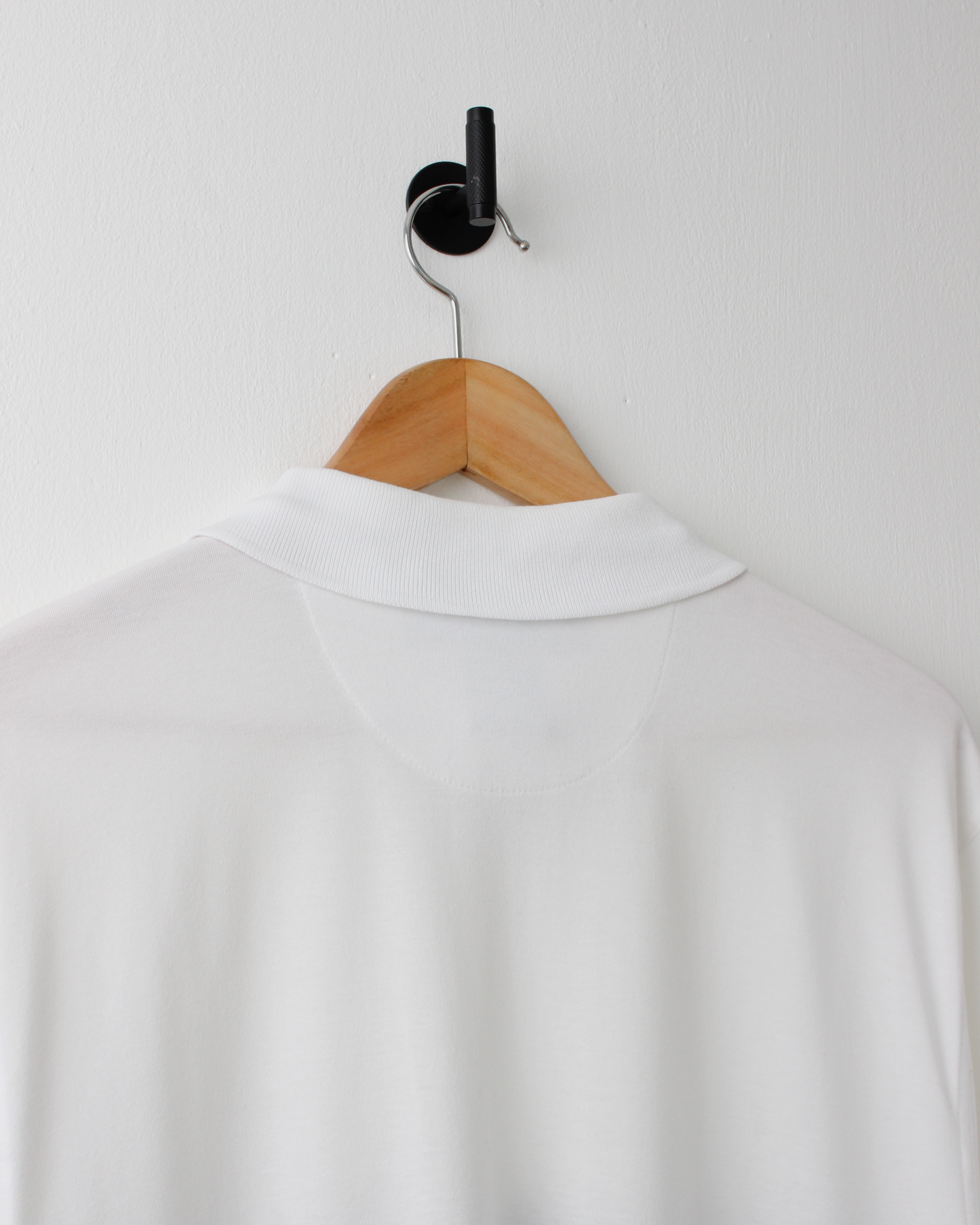 00s Nike White & Blue Stripe Polo (L)