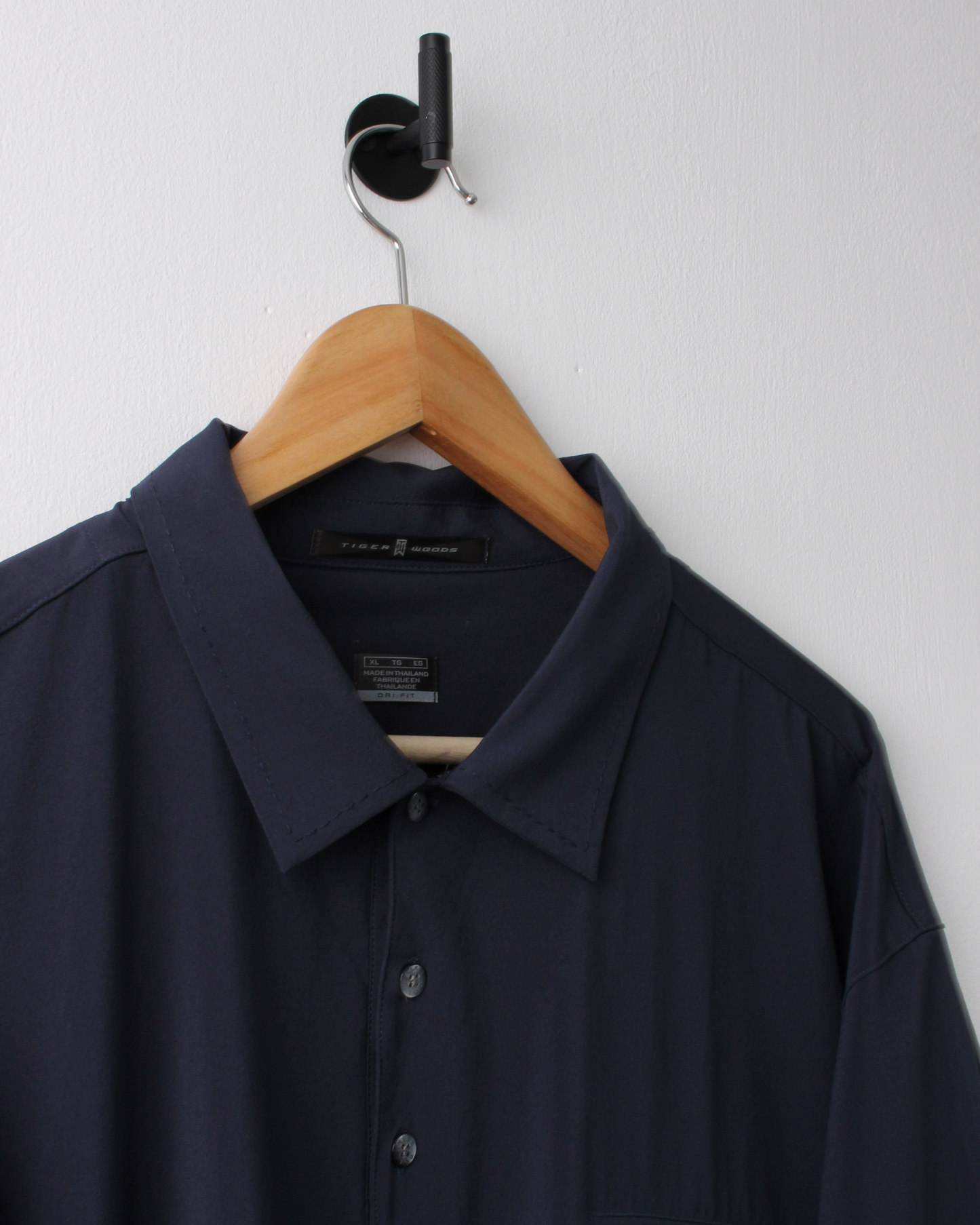 00s Nike Tiger Woods Matte Navy Polo  (XL)