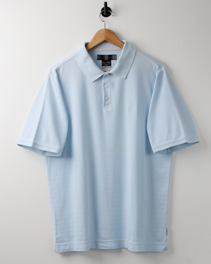 00s Nike Light Blue Polo (L)