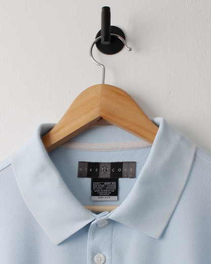 00s Nike Light Blue Polo (L)