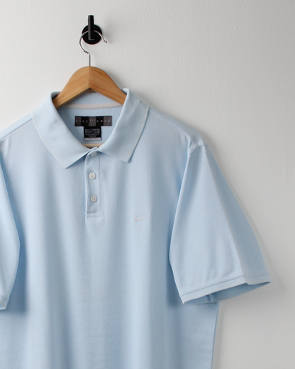 00s Nike Light Blue Polo (L)