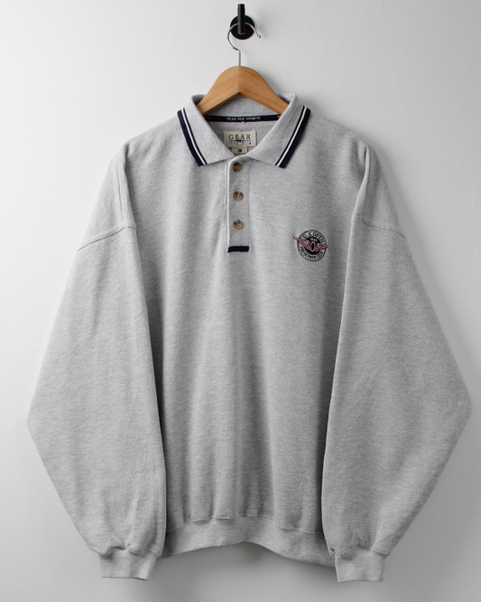 ‘99 US Open The Olympic Club Grey Long Sleeve Polo (M)