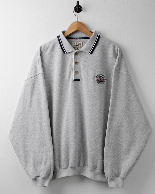 ‘99 US Open The Olympic Club Grey Long Sleeve Polo (M)