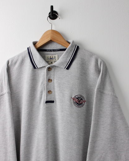 ‘99 US Open The Olympic Club Grey Long Sleeve Polo (M)