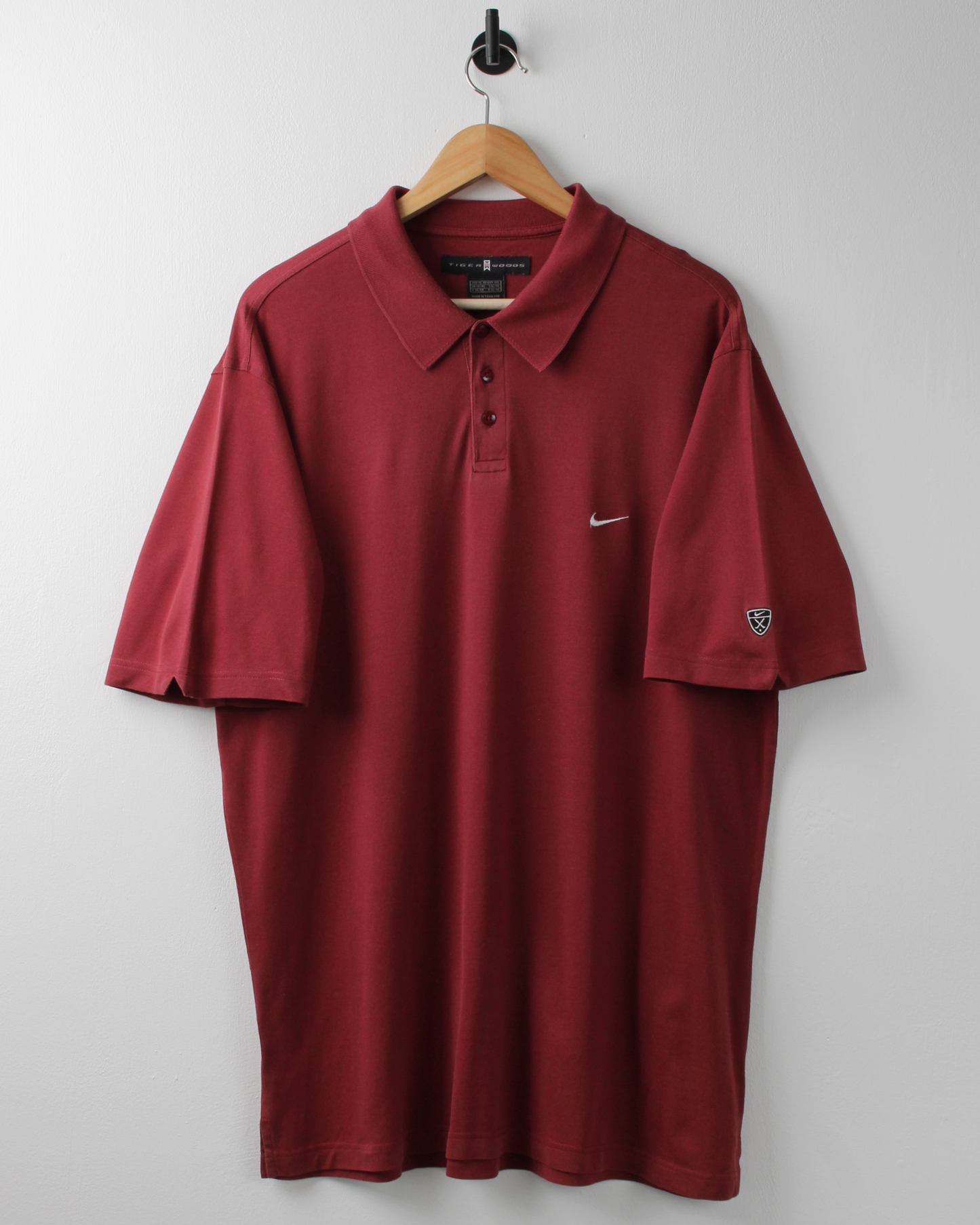 00s Nike Tiger Woods Deep Red Polo (XL)
