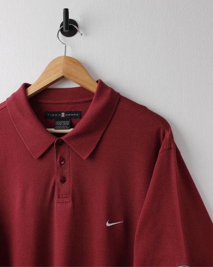 00s Nike Tiger Woods Deep Red Polo (XL)