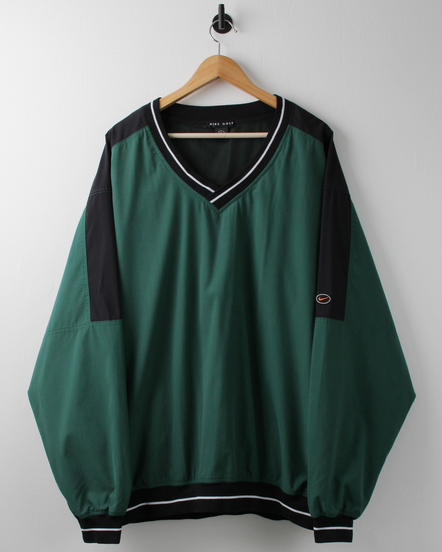 90s Nike Green & Black Windbreaker (XL)