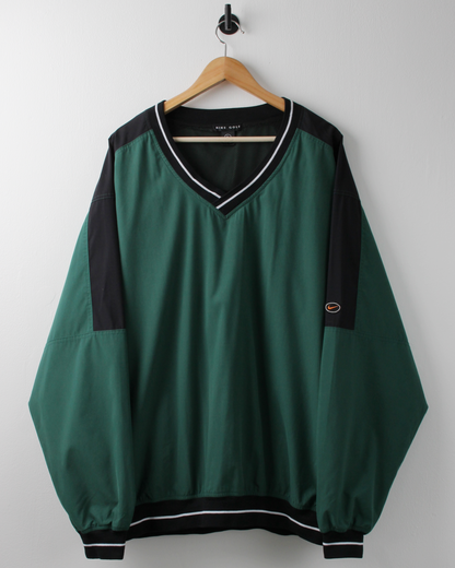 90s Nike Green & Black Windbreaker (XL)