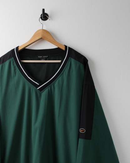 90s Nike Green & Black Windbreaker (XL)
